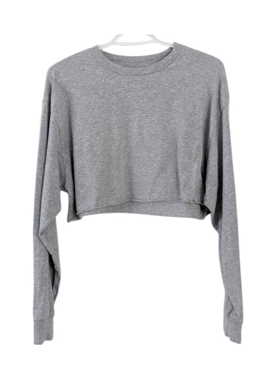 TNA Tops - TNA / Aritzia - Athletic Gray Cropped Long-Sleeve Tee. Size: M